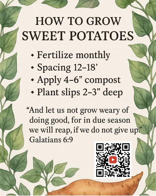 How to Grow Sweet Potatoes — Galatians 6:9